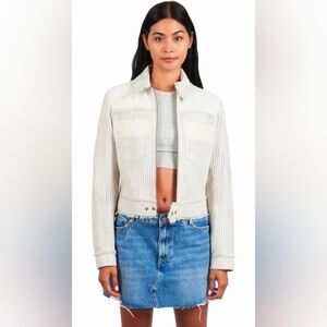 Jakett Hayden Perforated Vintage Leather Jacket Size M